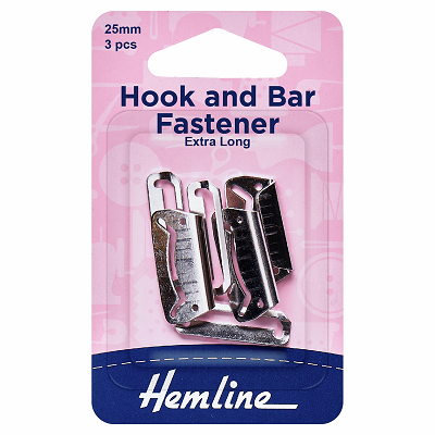 H433.25.N Hook and Bar Fastener: Nickel - 25mm ..